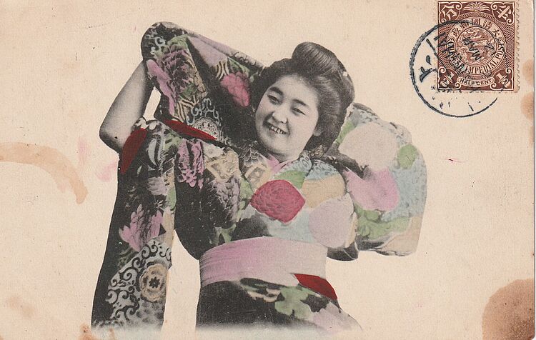Japanerin in Kimono